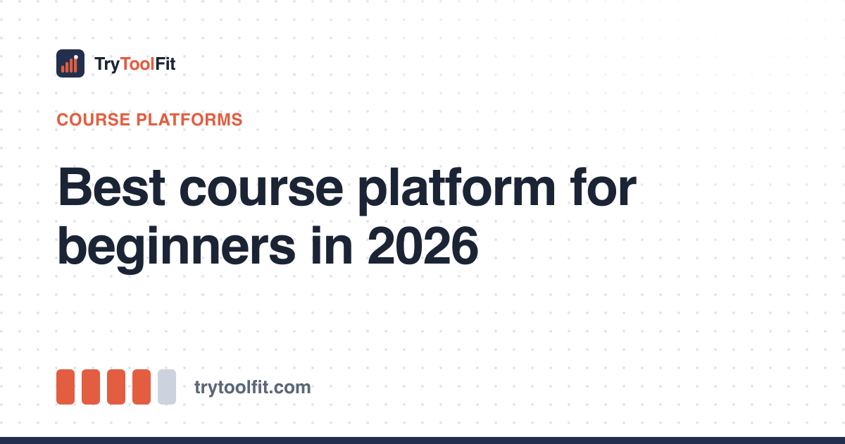 Best course platform for beginners in 2026