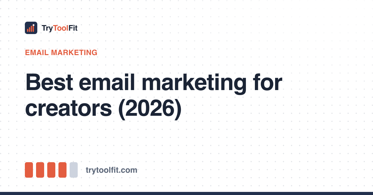 Best email marketing for creators (2026)