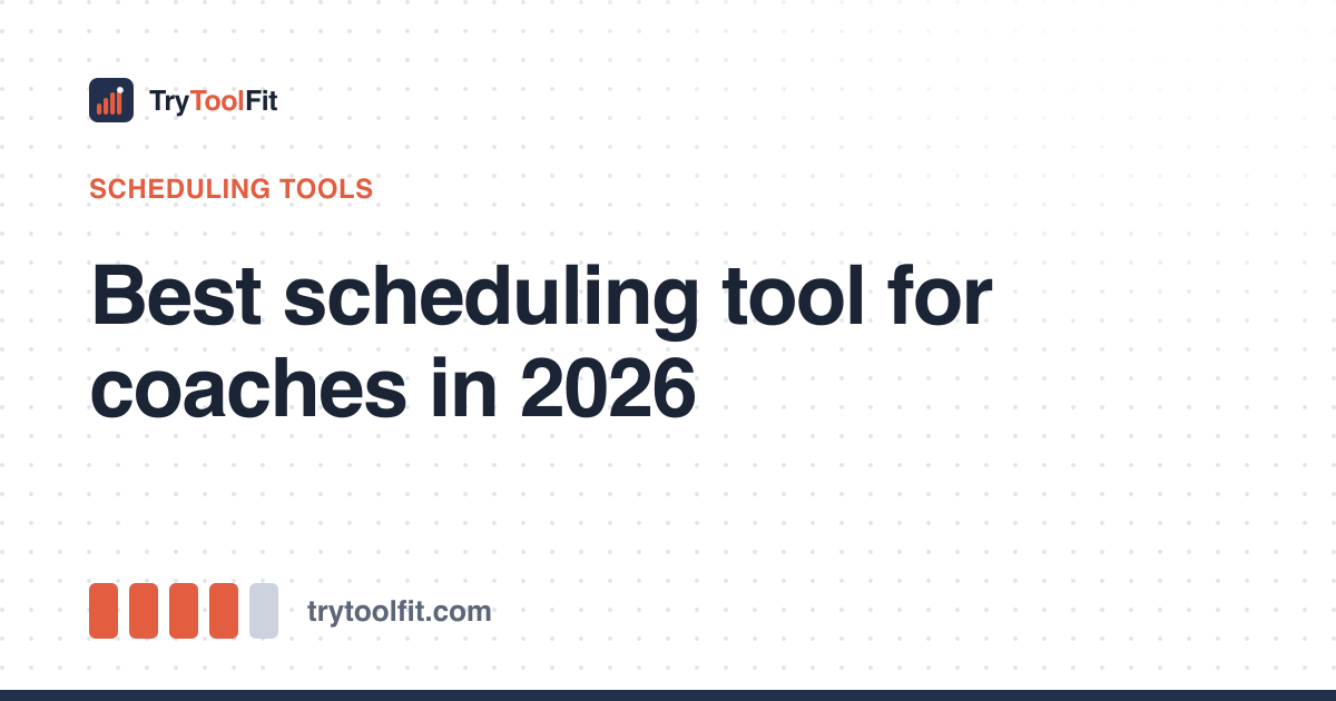 Best scheduling tool for coaches in 2026
