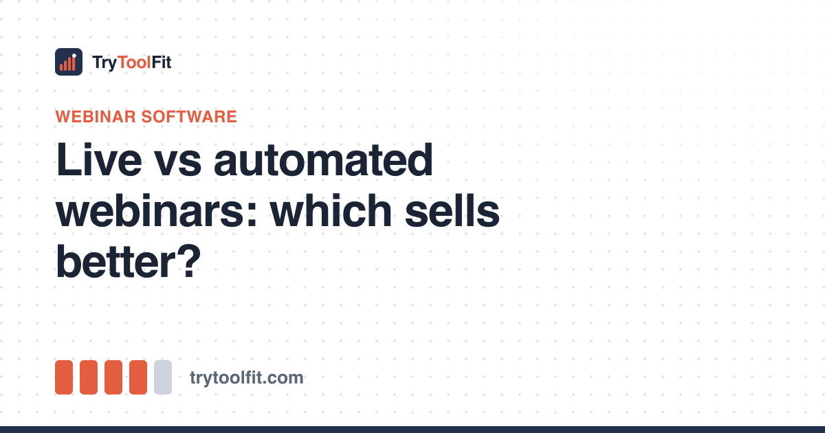Live vs automated webinars: which sells better?