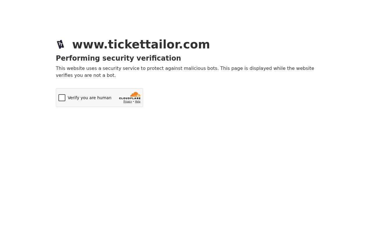 Screenshot of the Ticket Tailor website